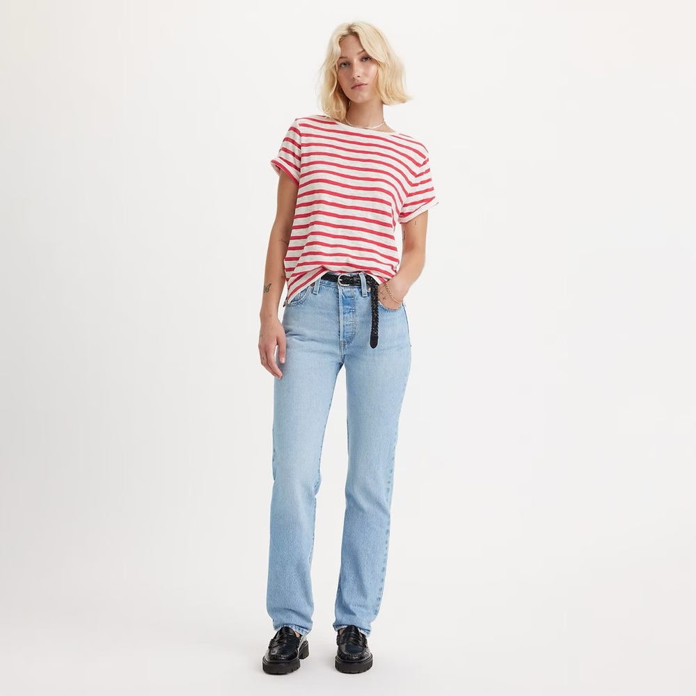 Levi's Premium 501 ORIGINAL WOMEN'S JEANS Ojai Luxor Last - Light Wash Size 29